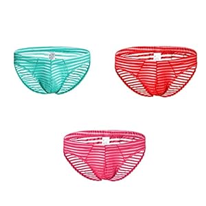 fotografía de visita la tienda de baronhong baronhong calzoncillos cortos para hombre ropa interior sexy de malla a rayas calzoncillos transparentes