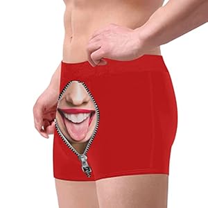imagen de beokeuioe calzoncillos tipo boxer personalizados divertidos para el dia de san valentin de algodon transpirables y comodos.
